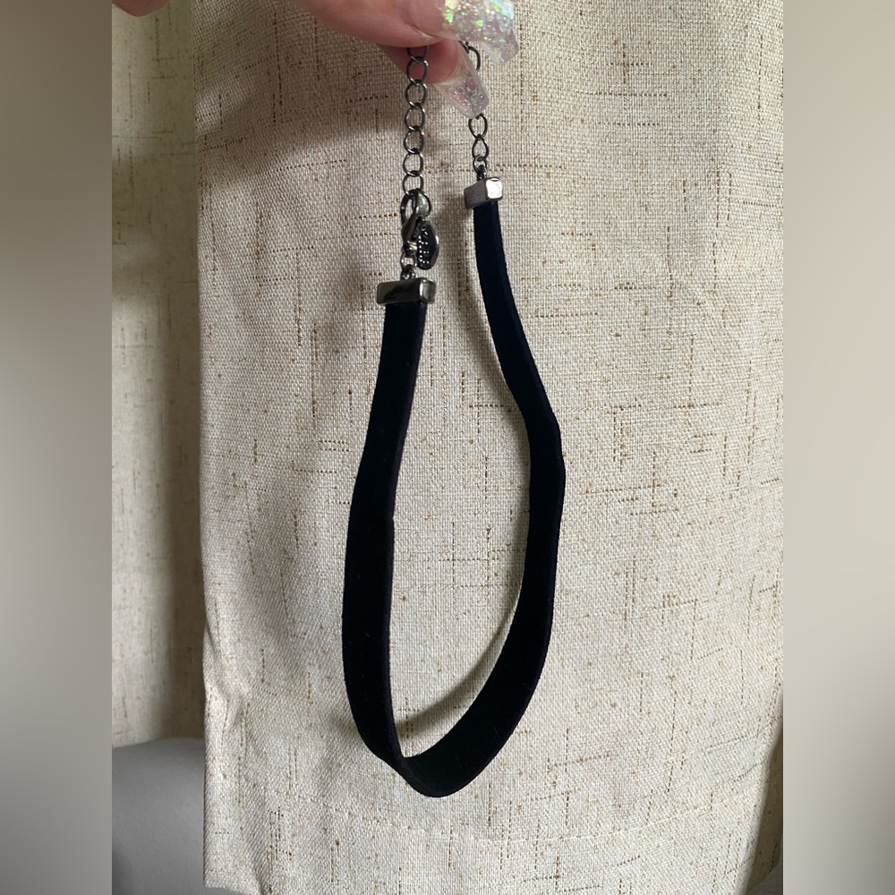 Zara Woman NWOT Wide Black Suede Choker/Necklace